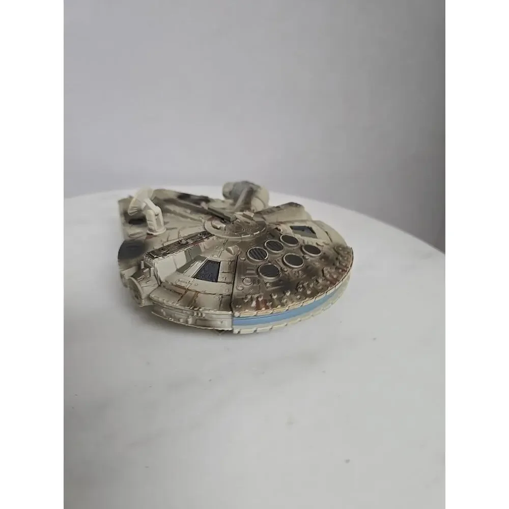 Star Wars Millennium Falcon Battle Damage Hasbro 2002 LFL Micro Machines 7 inch